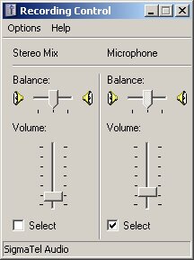 Standard Windows Volume Conttrol Standard Windows Volume Conttrol